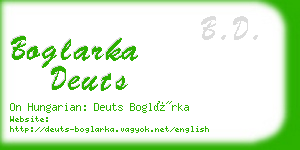 boglarka deuts business card